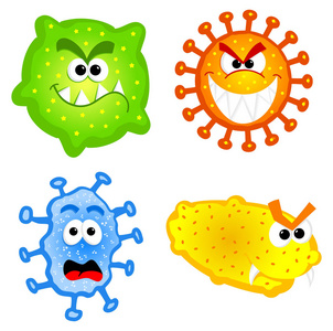 卡通病毒图片