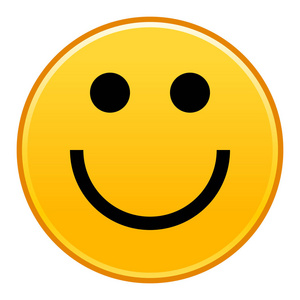 黄色微笑开朗的笑脸快乐表情符号照片