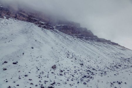 雪山景观。白云岩，意大利。受欢迎的目的地