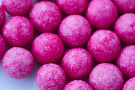 糖糖果粉红色球