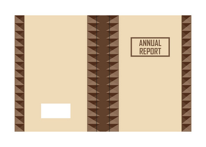 年度报告棕色封面设计图片