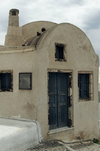 小的老房子，在希腊圣托里尼岛
