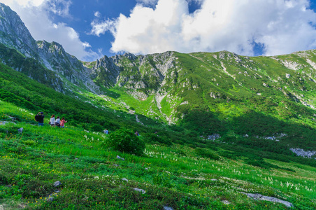 装载。木曾Komagatake，中央的阿尔卑斯山中, 野，日本