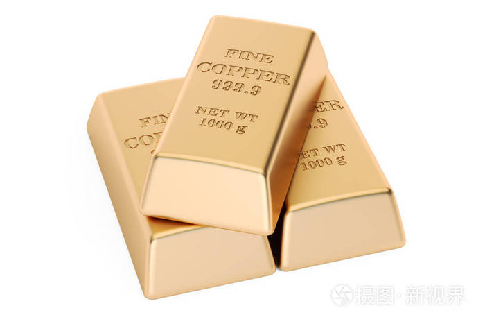 铜锭3d渲染一套