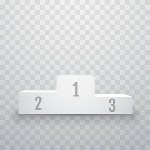 空的获奖者登上领奖台的颁奖典礼。矢量图