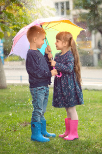 可爱的儿童用的伞