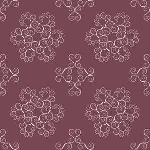 螺旋缝花边图案.老式的抽象肌理.蜗壳, 旋转扭曲数字的月桂树的叶子.