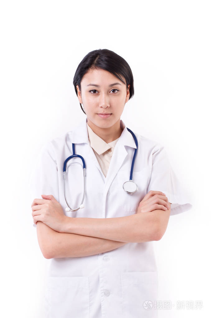 孤立的自信女医生照片-正版商用图片0wht2h-摄图新视界