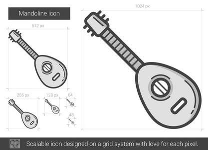 曼陀林线图标