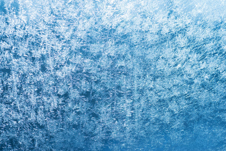 霜冻对玻璃背景纹理图案