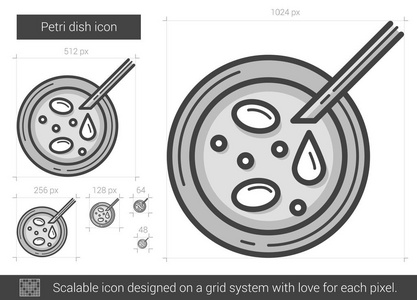 皮氏培养皿线图标