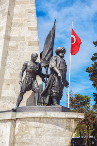 土耳其伊斯坦布尔。巴巴罗萨的雕像