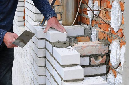 砌砖图片-砌砖素材-砌砖插画-摄图新视界