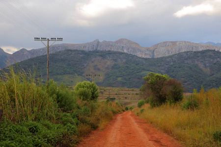 景观图的 Chimanimani 山