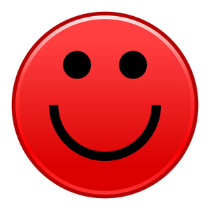 红色的笑脸快乐开朗的笑脸图释照片