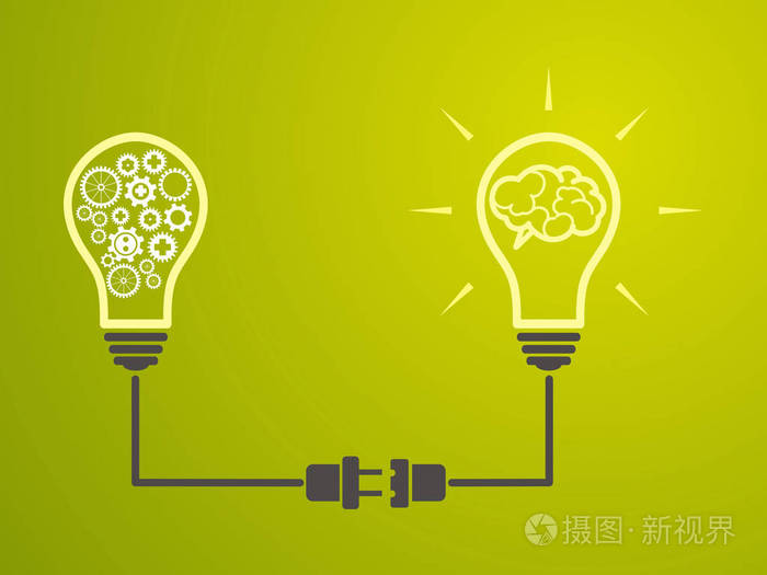 思想理念白炽灯是相互关联