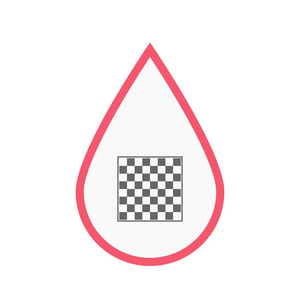 孤立的血滴与国际象棋棋盘