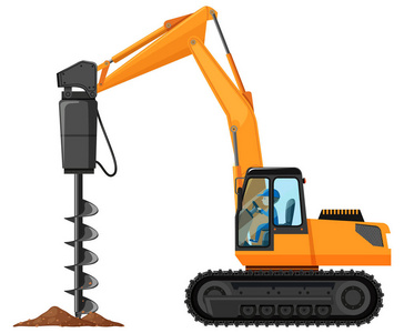 男子驾驶卡车的司钻照片