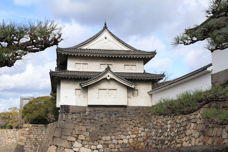 大阪城堡在大阪，日本