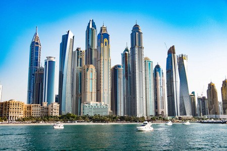 迪拜城市景观摩天大楼