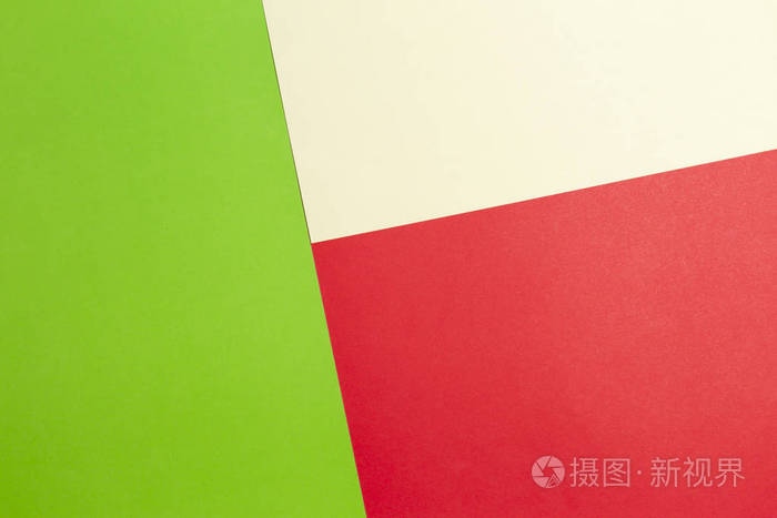 绿色红色和黄色的彩色的纸背景