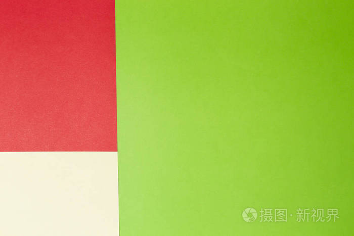 绿色红色和黄色的彩色的纸背景