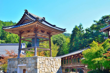 日本寺庙钟声在 Daikohzan Honkoku 寺