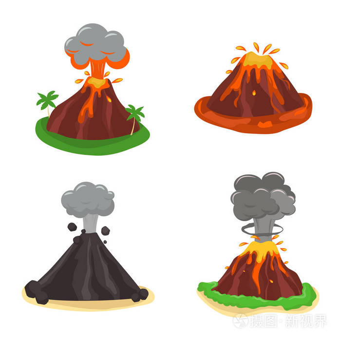 火山集矢量图