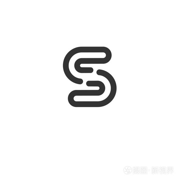 抽象字母 S 标志