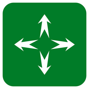 展开箭头平平方的矢量图标照片