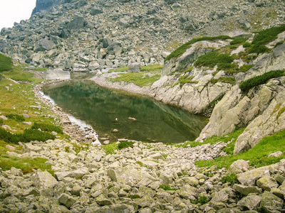 美丽的山湖景观塔特拉斯洛伐克