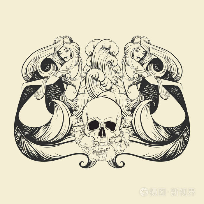 哥特式, 黑时尚艺术品插画-正版商用图片0wk3jk-摄图新视界