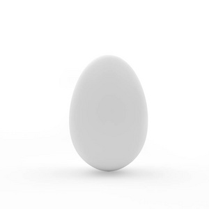 孤立在白色的白蛋