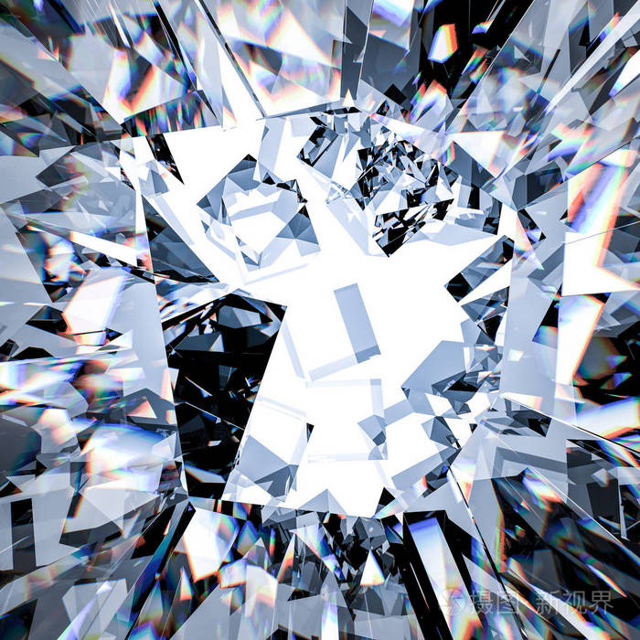 破碎的玻璃背景