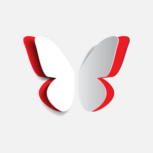 矢量图的纸折纸 buttrfly