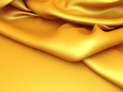 黄色的丝绸布