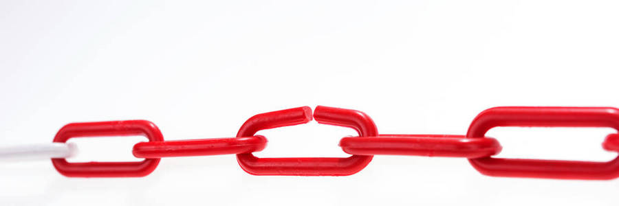 红色与白色碎元素链
