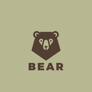 熊头标志设计