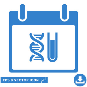 Dna 分析日历天矢量 Eps 图标