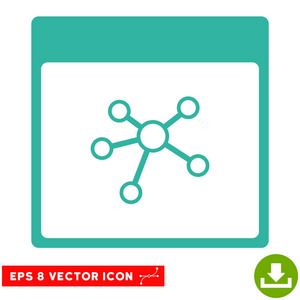 链接日历页面矢量 Eps 图标