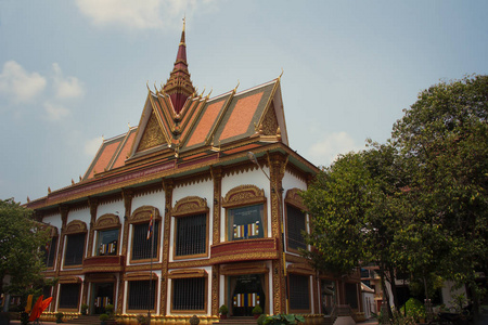 吴哥窟。寺。高棉文明。暹粒。在柬埔寨旅游