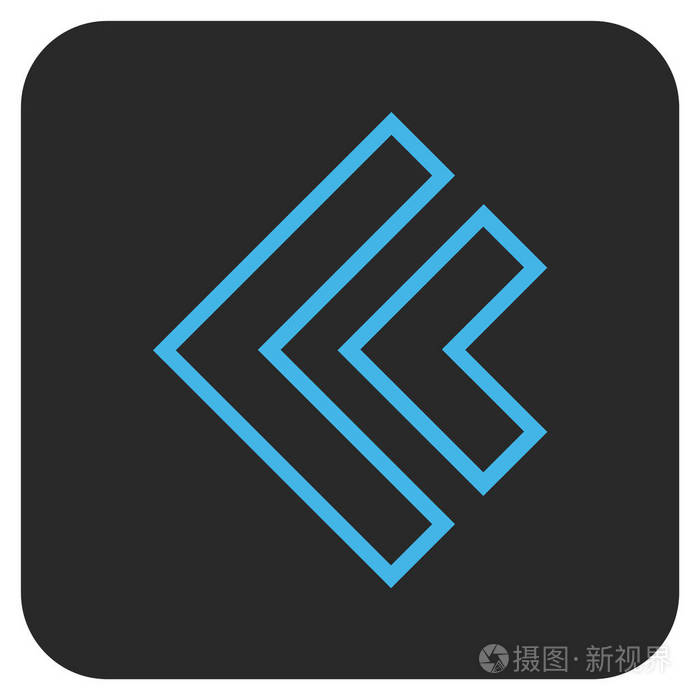 方向左平平方矢量图标