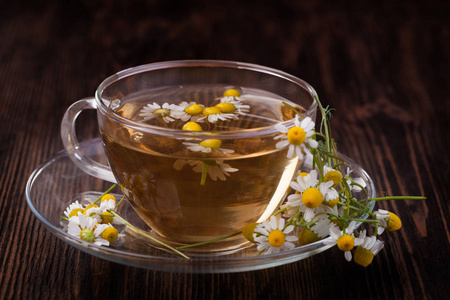 药用洋甘菊杯药用洋甘菊茶照片