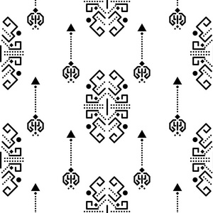 民族部落饰品无缝矢量模式