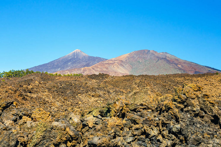 埃尔泰德火山在西班牙加那利群岛的特内里费岛