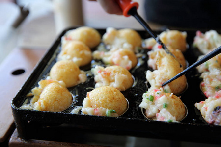 处理对烹饪章鱼日本食品