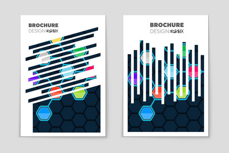 抽象矢量布局背景集。艺术模板设计 列表 页面 样机宣传册主题样式 横幅 想法 封面 小册子 打印 传单，书，空