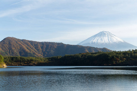 富士山和湖西湖