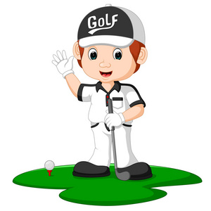 高尔夫卡通图片