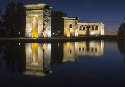 Debod 天坛之夜